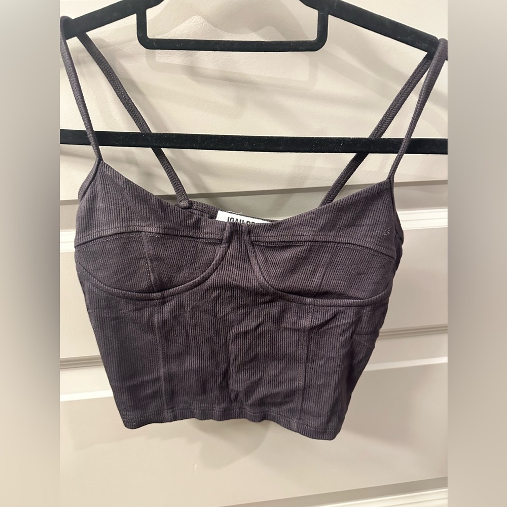 Joah Brown Charcoal Strappy Top